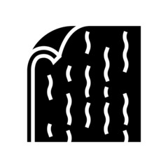 linoleum floor glyph icon vector. linoleum floor sign. isolated contour symbol black illustration