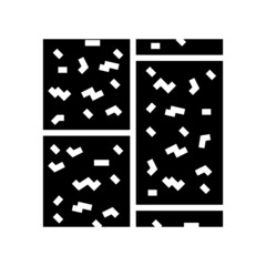 cork floor glyph icon vector. cork floor sign. isolated contour symbol black illustration