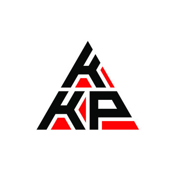 KKP triangle letter logo design with triangle shape. KKP triangle logo design monogram. KKP triangle vector logo template with red color. KKP triangular logo Simple, Elegant, and Luxurious Logo. KKP 