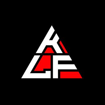 KLF triangle letter logo design with triangle shape. KLF triangle logo design monogram. KLF triangle vector logo template with red color. KLF triangular logo Simple, Elegant, and Luxurious Logo. KLF 