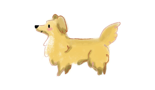 ilustración infantil de un perro