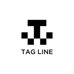 logo LETTER T technology logo design