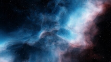 Naklejka na ściany i meble nebula gas cloud in deep outer space