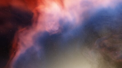 Obraz premium nebula gas cloud in deep outer space