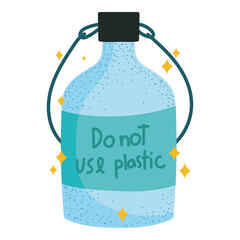 do not use plastic text bottle