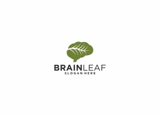 brain-shaped leaf logo that reflects a healthy brain