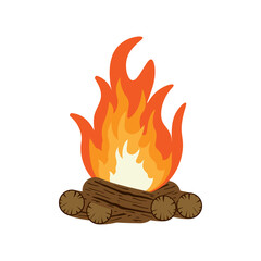 Bonfire icon design illustration