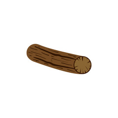 Wood log icon design illustration