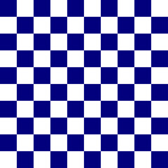 Seamless blue white checkerboard pattern. Illustration abstract art design background.