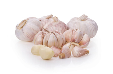 Garlic isolated on white background