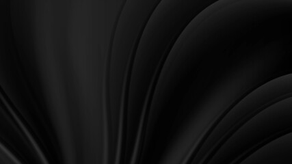 Black liquid flowing waves abstract background