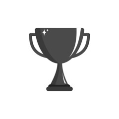 Trophy award icon isolate on white background.