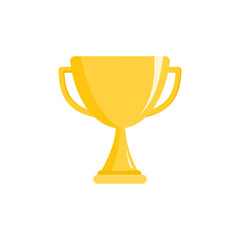 Trophy award icon isolate on white background.