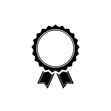 Award ribbon isolate on white background.