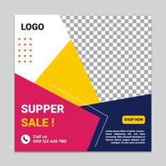 Fashion Instagram Banners or Social Media Post banner template