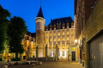 Deurstickers luxury hotel  in Bruges, Belgium © PIKSL