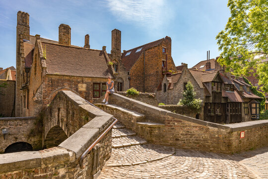 Saint Boniface bridge in Bruges in Belgium