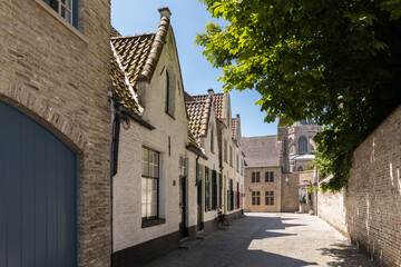 Fototapeta na wymiar Typical architecture in Bruges in Belgium