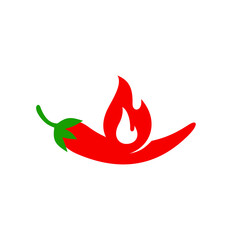 chili and fire logo design