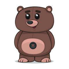 Obraz na płótnie Canvas Bear toy character