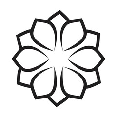 flower, icon, symbol, logo design, initials