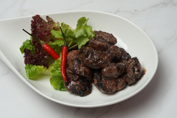 Grilled beef cubes