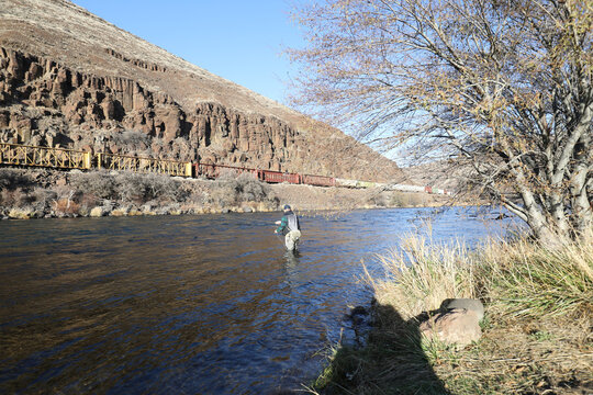 Maupin in central Oregon, America