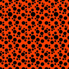 pattern abstract orange background with dots