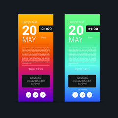 Event leaflet design template