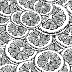 Citrus pattern. Eps vector illustration