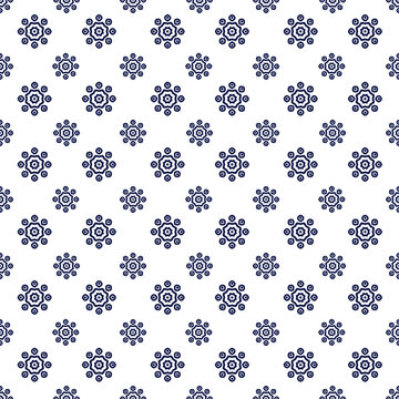 seamless pattern with snowflakes