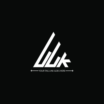 LLK letter logo creative design. LLK unique design