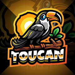 Taucan esport mascot logo design © Visink.art