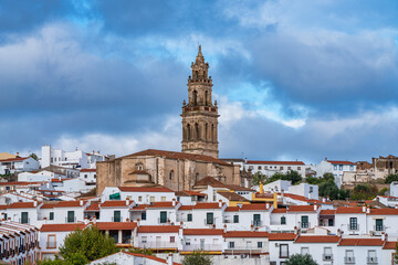 Fototapeta na wymiar Church of Santa Catalina at Jerez de los Caballeros, Badajoz, Spain.