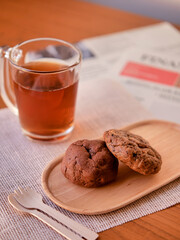 Cookies with clean backfround for comercial