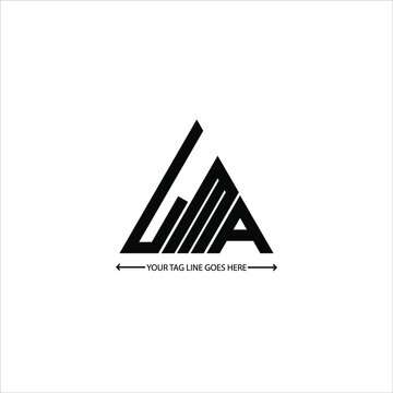 LMA letter logo creative design. LMA unique design

