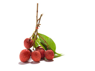 bunch of lychee fruits