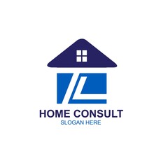 t l home consulting logo designs simple modern