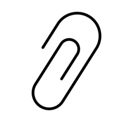 Paper clip icon vector illustration