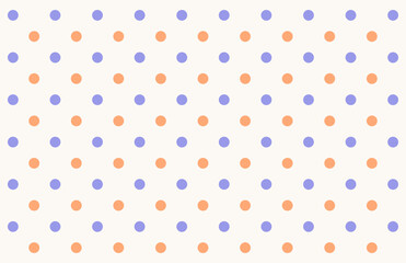 vector background pattern with purple and orange polka dots on a beige background, perfect for wall decoration or wallpaper