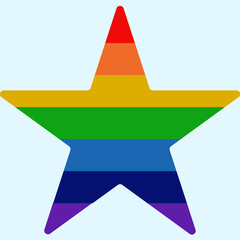 Rainbow Flag Background | Retro Color Palette | Background Color