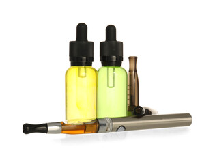 Set for smoking on white background