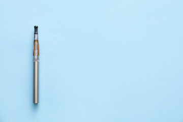 Electronic cigarette on color background