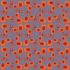 Rounded abstract seamless pattern - accent for any surfaces.