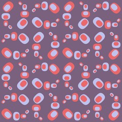 Rounded abstract seamless pattern - accent for any surfaces.