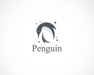 penguin logo creative design bird animal icon vector © BARKAH 06