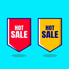 Hot sale badges and labels vector illustration
