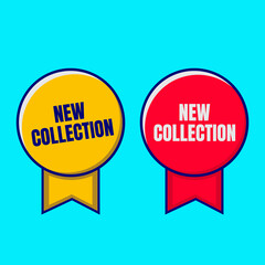 New collection badges and labels vector