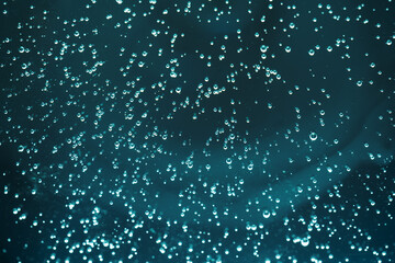 The texture of the foam of a cosmetic product, washing gel or shower gel.