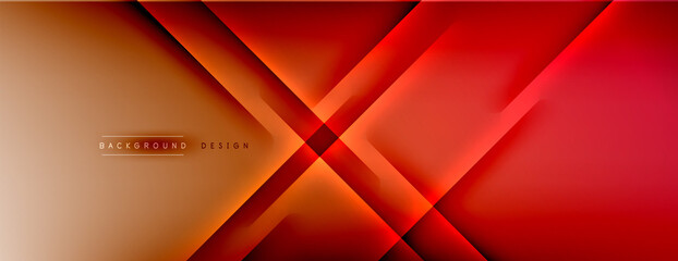 Abstract background. Shadow lines on bright shiny gradient background.